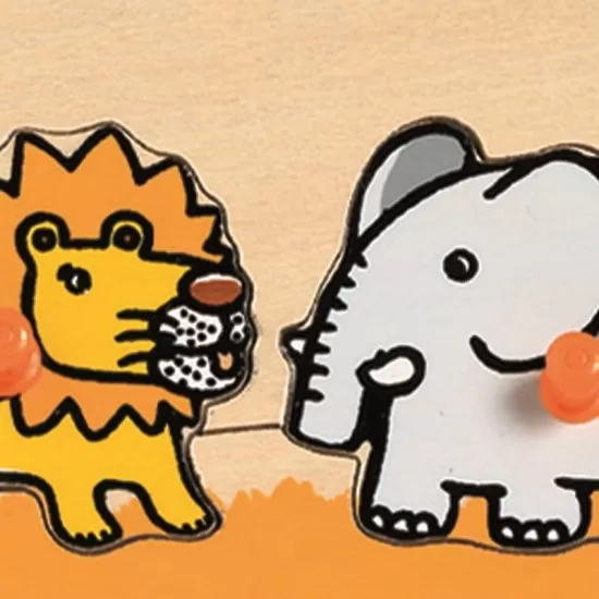 Puzzle cu buton Savana Puzzle cu buton Savana