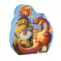Puzzle Djeco Cavalerul si Dragonul