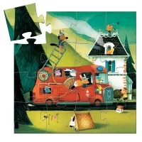 Puzzle Djeco - Masina de pompieri