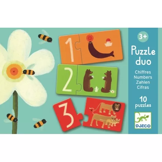 Puzzle duo Djeco Numere Puzzle duo Djeco Numere
