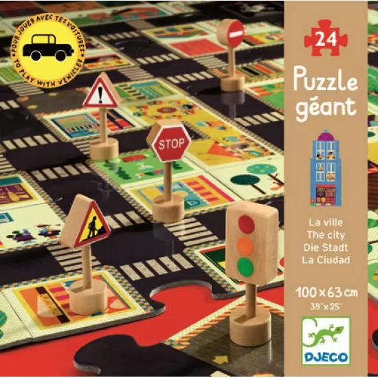 Puzzle gigant Djeco Orasul Puzzle gigant Djeco Orasul