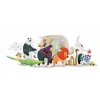 Puzzle gigant Djeco Parada animalelor