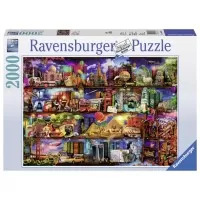 PUZZLE LUMEA CARTILOR, 2000 PIESE