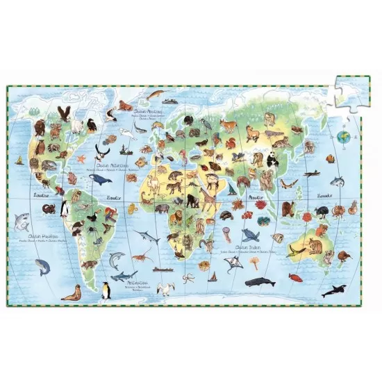 Puzzle observatie Djeco Animalele lumii