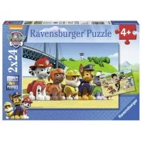 PUZZLE PATRULA CATELUSILOR, 2x24 PIESE