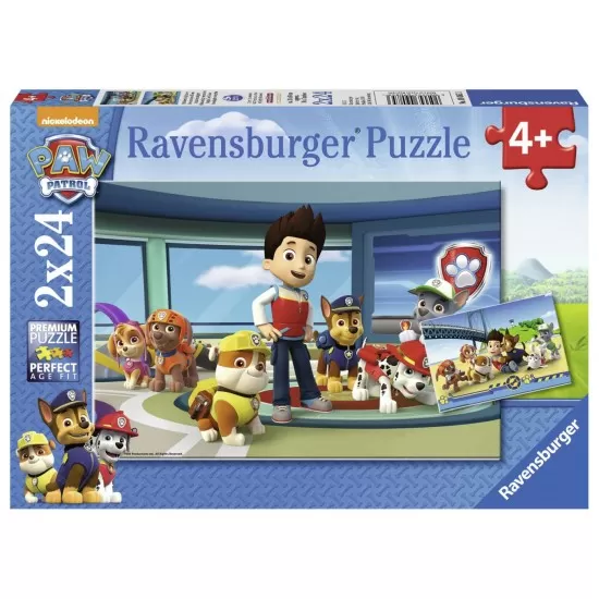 PUZZLE PATRULA CATELUSILOR, 2x24 PIESE