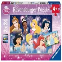 PUZZLE PRINTESELE DISNEY, 2x24 PIESE