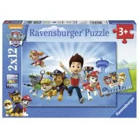 PUZZLE RYDER SI PATRULA CATELUSILOR, 2x12 PIESE