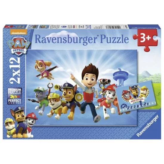 PUZZLE RYDER SI PATRULA CATELUSILOR, 2x12 PIESE PUZZLE RYDER SI PATRULA CATELUSILOR, 2x12 PIESE