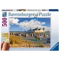 PUZZLE SEZLONGURI PE PLAJA, 500 PIESE