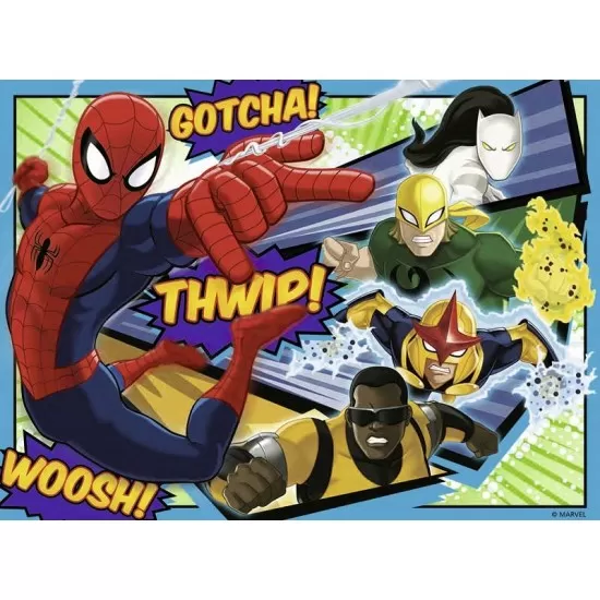 PUZZLE SPIDERMAN, 4 BUC IN CUTIE, 12/16/20/24 PIESE PUZZLE SPIDERMAN, 4 BUC IN CUTIE, 12/16/20/24 PIESE