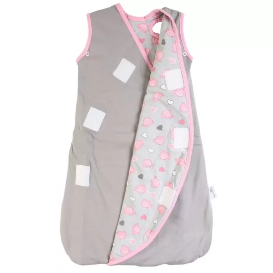 Sac de dormit multifunctional Grey Pink Elephant Travel 6-18 luni 2.5 Tog Sac de dormit multifunctional Grey Pink Elephant Travel 6-18 luni 2.5 Tog