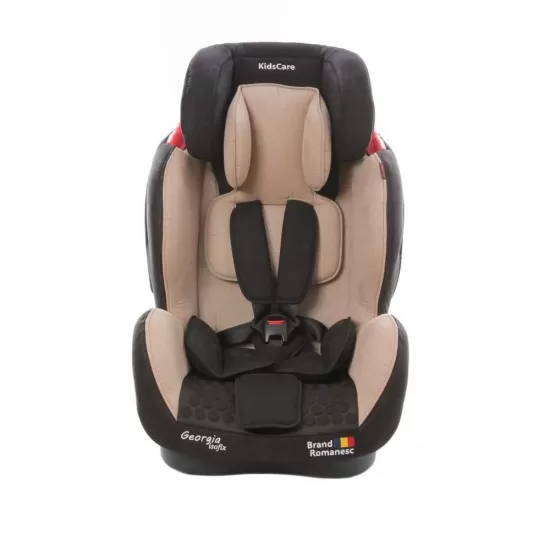 Scaun auto Georgia cu Isofix si Top Tether Bej KidsCare Scaun auto Georgia cu Isofix si Top Tether Bej KidsCare
