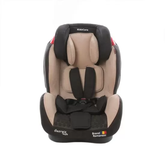 Scaun auto Georgia cu Isofix si Top Tether Bej KidsCare Scaun auto Georgia cu Isofix si Top Tether Bej KidsCare