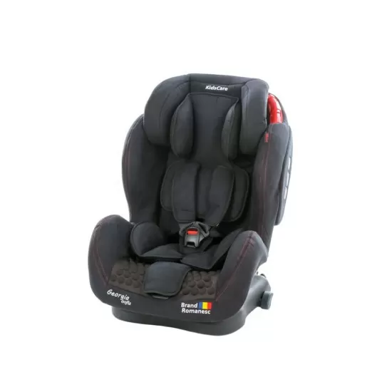 Scaun auto Georgia cu Isofix si Top Tether Negru KidsCare Scaun auto Georgia cu Isofix si Top Tether Negru KidsCare
