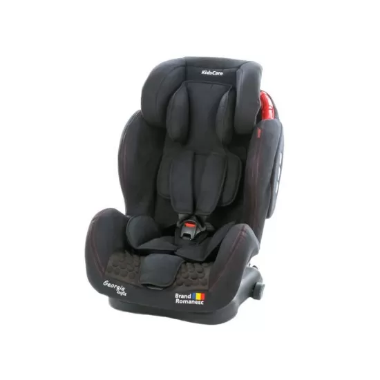 Scaun auto Georgia cu Isofix si Top Tether Negru KidsCare Scaun auto Georgia cu Isofix si Top Tether Negru KidsCare