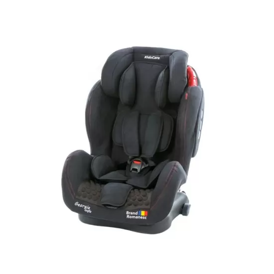 Scaun auto Georgia cu Isofix si Top Tether Negru KidsCare Scaun auto Georgia cu Isofix si Top Tether Negru KidsCare