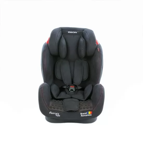 Scaun auto Georgia cu Isofix si Top Tether Negru KidsCare Scaun auto Georgia cu Isofix si Top Tether Negru KidsCare