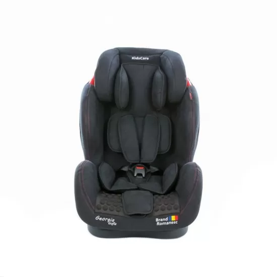 Scaun auto Georgia cu Isofix si Top Tether Negru KidsCare Scaun auto Georgia cu Isofix si Top Tether Negru KidsCare