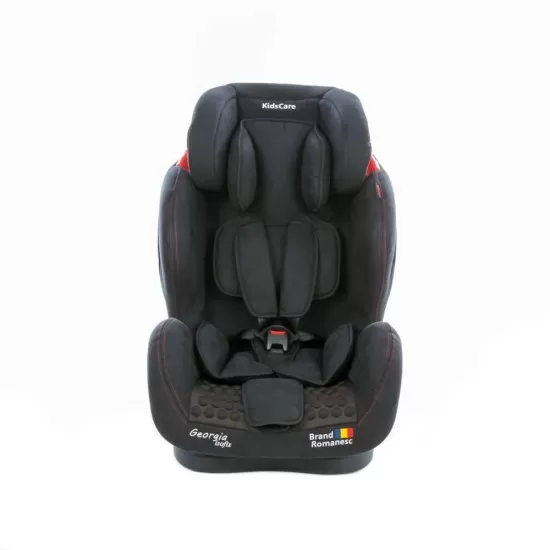 Scaun auto Georgia cu Isofix si Top Tether Negru KidsCare Scaun auto Georgia cu Isofix si Top Tether Negru KidsCare