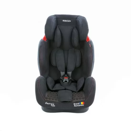 Scaun auto Georgia cu Isofix si Top Tether Negru KidsCare Scaun auto Georgia cu Isofix si Top Tether Negru KidsCare