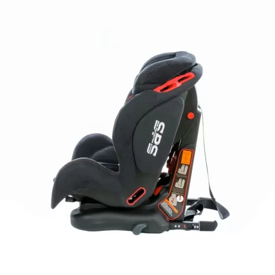 Scaun auto Georgia cu Isofix si Top Tether Negru KidsCare Scaun auto Georgia cu Isofix si Top Tether Negru KidsCare