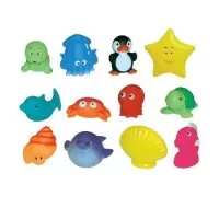 Set 12 jucarii de baie animale marine Ludi
