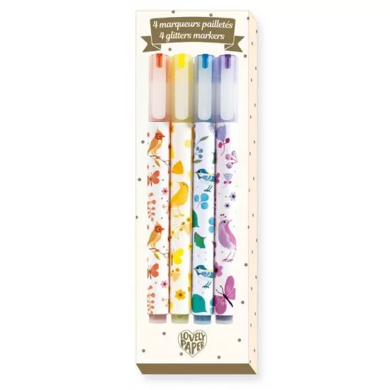 Set carioci cu sclipici Djeco Set carioci cu sclipici Djeco