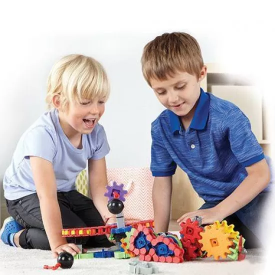Set de constructie Gears! - Utilaje in miscare Set de constructie Gears! - Utilaje in miscare