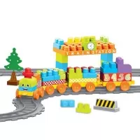 Set de constructii trenulet - 89 piese