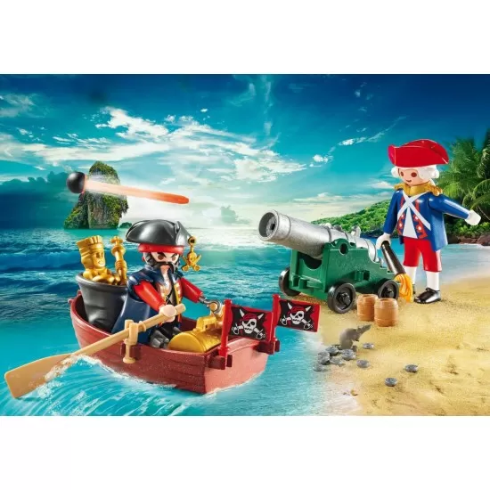 Set portabil Prinderea piratului - Playmobil Set portabil Prinderea piratului - Playmobil