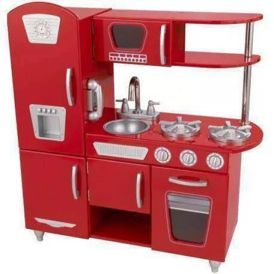 Bucatarie copii din lemn Red Vintage Kidkraft Bucatarie copii din lemn Red Vintage Kidkraft