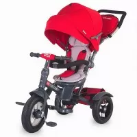 Tricicleta Coccolle Giro Plus multifunctionala - Rosu