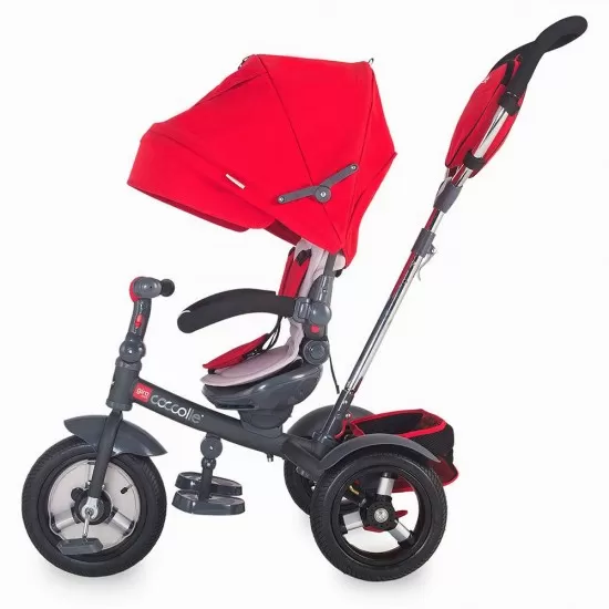 Tricicleta Coccolle Giro Plus multifunctionala - Rosu