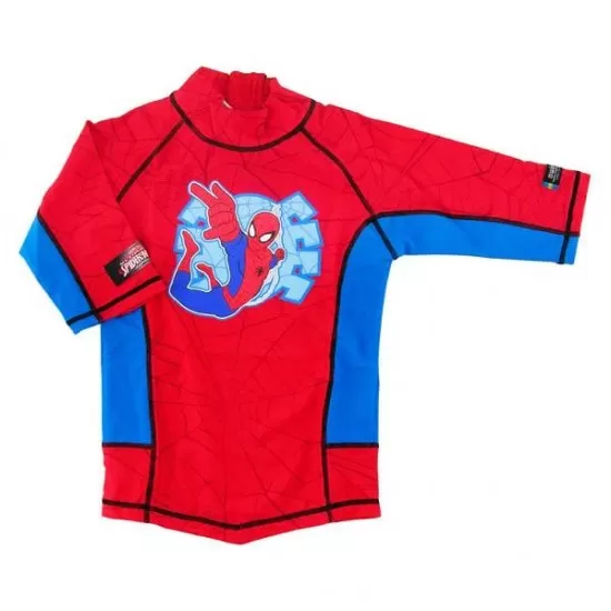 Tricou de baie Spiderman marime 98-104 protectie UV Swimpy Tricou de baie Spiderman marime 98-104 protectie UV Swimpy