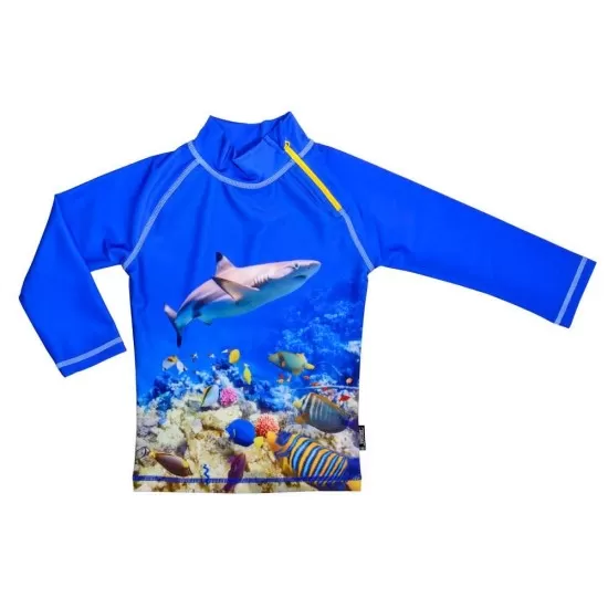 Tricou de Coral Reef marimea 110- 116 protectie UV Swimpy Tricou de Coral Reef marimea 110- 116 protectie UV Swimpy