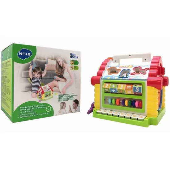 Casuta educativa a animalutelor cu sunete si lumini Casuta educativa a animalutelor cu sunete si lumini