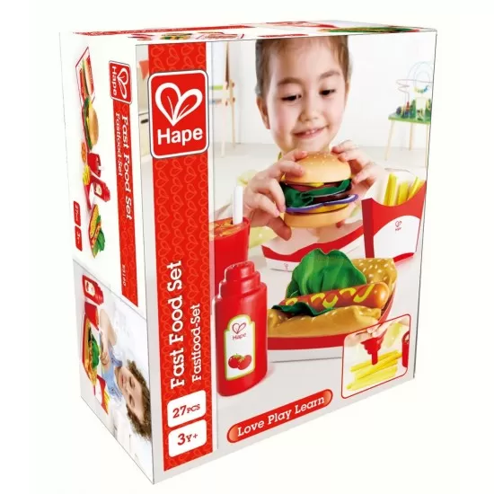Set de joaca fast-food Hape Set de joaca fast-food Hape