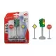 Set semafor si semne de circulatie cu lumini 12 cm Set semafor si semne de circulatie cu lumini 12 cm