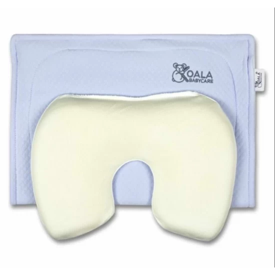 Perna alaptare anti plagiocefalie, cu spuma memory, 2 huse detasabile, certificata in Germania, Koala Perfect Head Breastfeeding Blue Perna alaptare anti plagiocefalie, cu spuma memory, 2 huse detasabile, certificata in Germania, Koala Perfect Head Breastfeeding Blue