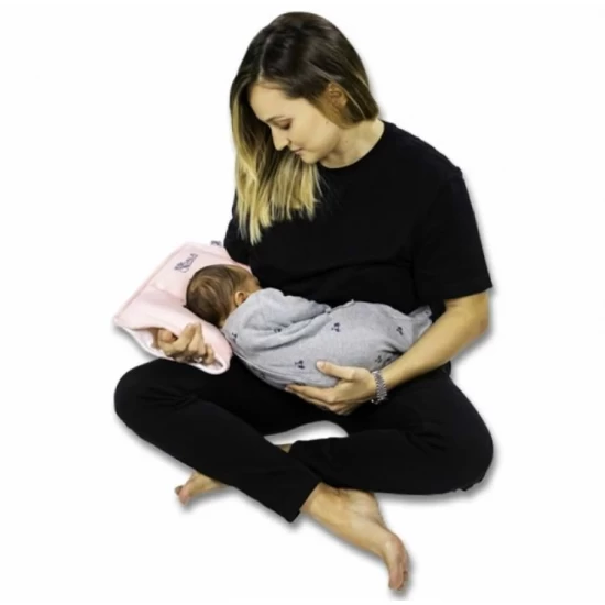 Perna alaptare anti plagiocefalie, cu spuma memory, 2 huse detasabile, certificata in Germania, Koala Perfect Head Breastfeeding Pink Perna alaptare anti plagiocefalie, cu spuma memory, 2 huse detasabile, certificata in Germania, Koala Perfect Head Breastfeeding Pink