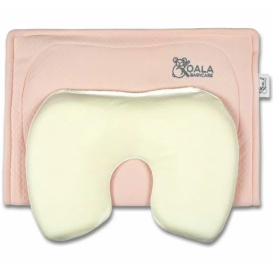 Perna alaptare anti plagiocefalie, cu spuma memory, 2 huse detasabile, certificata in Germania, Koala Perfect Head Breastfeeding Pink Perna alaptare anti plagiocefalie, cu spuma memory, 2 huse detasabile, certificata in Germania, Koala Perfect Head Breastfeeding Pink