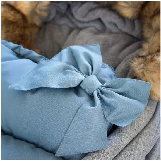 Sac iarna carucior cu blanita detasabila Mevis Delux Albastru Springos Sac iarna carucior cu blanita detasabila Mevis Delux Albastru Springos