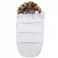 Sac iarna carucior cu blanita detasabila Mevis Delux Light Grey Springos