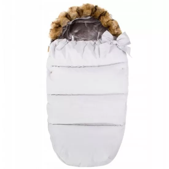 Sac iarna carucior cu blanita detasabila Mevis Delux Light Grey Springos
