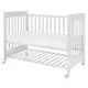 Patut co-sleeping 120x60 cu laterala culisanta si roti Dreamy Plus Alb Treppy Patut co-sleeping 120x60 cu laterala culisanta si roti Dreamy Plus Alb Treppy