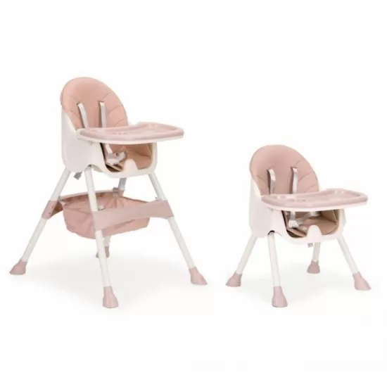 Scaun de masa copii 2 in 1 Ecotoys - Roz Scaun de masa copii 2 in 1 Ecotoys - Roz