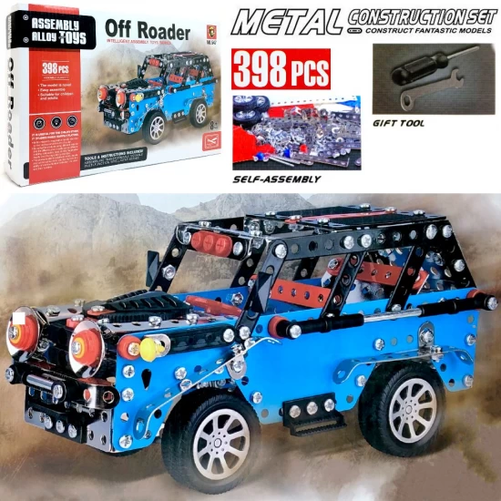 Set de constructie metalic masina off-road 398 piese 