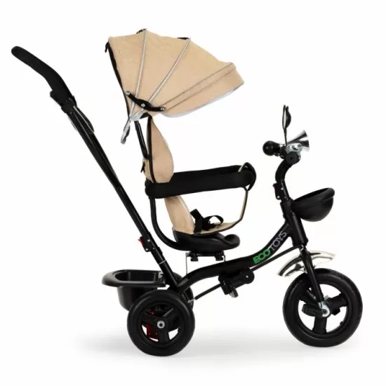 Tricicleta copii cu sezut rotativ Ecotoys JM-066-9 - Bej Tricicleta copii cu sezut rotativ Ecotoys JM-066-9 - Bej