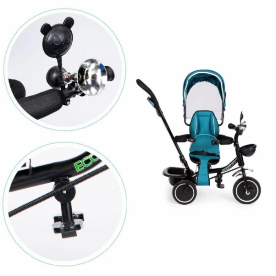 Tricicleta copii cu sezut rotativ Ecotoys JM-066-9 Verde Tricicleta copii cu sezut rotativ Ecotoys JM-066-9 Verde